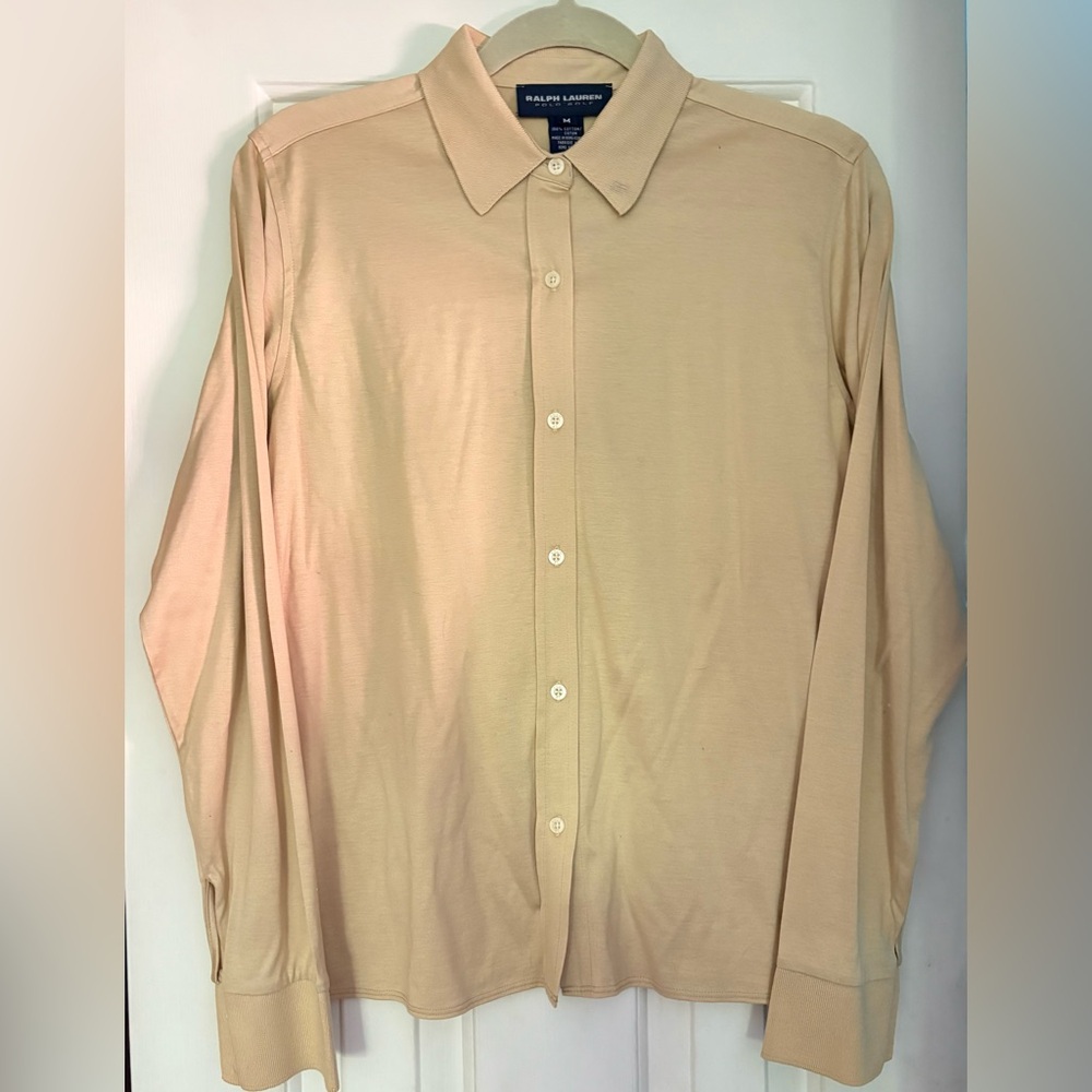 Vintage Ralph Lauren Golf Light Tan Polo Shirt